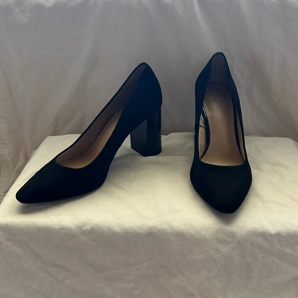 Round Toe Blocked Heels